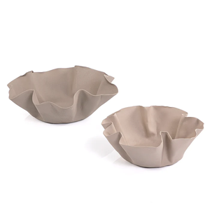 Irregular Shape Attractive Creative Art Food/Other Items Serving <b>Bowl</b> Prime Quality <b>Metal</b> Made Powder Coated Finished Fruit <b>Bowl</b> - Product Image 1