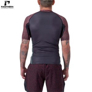OEM personnalisé multi-panneaux couleur Rash Guard adultes vente à chaud chemises de compression respirant antibactérien à séchage rapide à manches courtes - Product Image 6