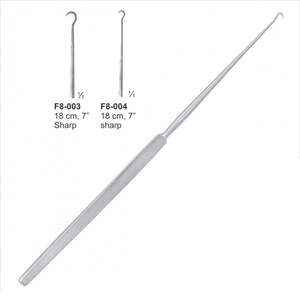 Instruments chirurgicaux, crochet et rétracteurs, crochet médical Cottle Tenaculum, 16 cm, en acier inoxydable angulaire, approuvé CE ISO par SurgiRight - Product Image 3