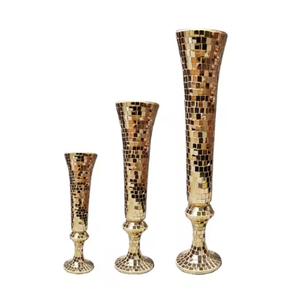 <b>Best</b> Quality Antique Metal Flower Vases Highly Decorative Modern Handmade Tabletop Vase Gold Finished Premium Indian Handicrafts - Product Image 2