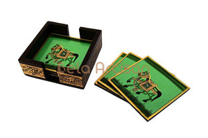 Posavasos de Resina Rústico Hecho a Mano Personalizable con Diseño Atractivo, Grabable para Bodas, Artículo Promocional - Product Image 3