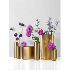 Juego de Jarrones de Flores de Metal Martillado Dorado de Lujo para Decoración del Hogar, Jarrones de Flores de Metal Decorativos Hechos a Mano para Bodas y Eventos al por Mayor - Product Image 2