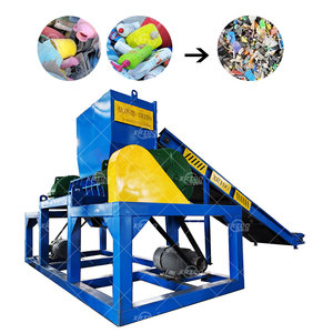 Rifiuti pp grumi di plastica utilizzati tessuto doppio albero trituratore macchina triturazione - Product Image 1