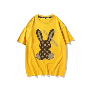 Camiseta de manga corta multicolor para mujer, ropa de verano de talla grande con logotipo personalizado y diseño impreso, gran oferta - Product Image 3