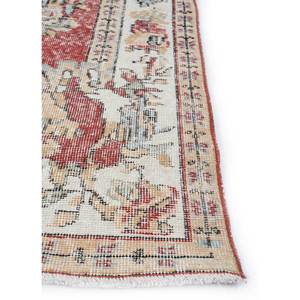 Tapis en laine noué à la main de grande taille, motif médaillon rouge et orange, pour salon, couloir rectangulaire - Pae-2290 - Product Image 4