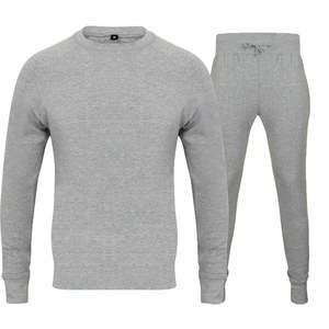 Conjunto Deportivo para Hombre, Talla Grande, Sudadera de Felpa con Logotipo Frontal, Pantalones Deportivos de Algodón, Ropa Deportiva - Product Image 1