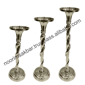 Bougeoir pilier en aluminium noir de qualité supérieure pièce maîtresse de table d'impression personnalisable pour la décoration intérieure événements de cérémonie de noël - Product Image 3