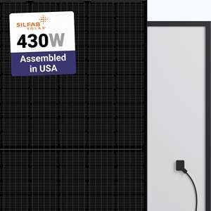 Panneau solaire monocristallin HJT bifacial Silfab SIL-460 BG tout noir 460W - Product Image 1