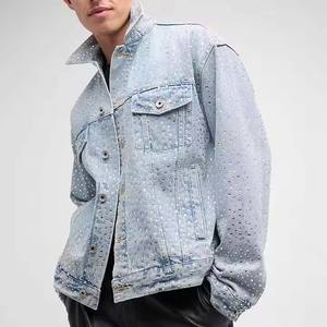 Dernière nouveauté blouson ébouriffant personnalisé avec lavage à l'acide look délavé avec le soleil blouson jeans de qualité supérieure pour hommes - Product Image 5