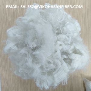 Vikohasan 6D rắn Trắng Grs tái chế Polyester STAPLE sợi 100% polyester Oeko <span class=keywords><strong>Tex</strong></span> chứng nhận chống tĩnh điện chống Đóng cọc Điền - Product Image 5