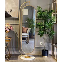 Miroirs décoratifs de haute qualité, modernes, avec cadre en aluminium, à poser au sol ou au mur, miroirs de luxe en gros pour salons et salles de bain