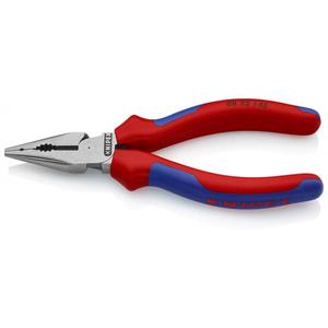 คีมอเนกประสงค์ Knipex สีดำ หัวเคลือบอะทราเมนต์ ด้ามจับหลายส่วนขัดเงา คีมปากแหลม - Product Image 1