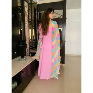 Ensemble deux pièces pour femme de bureau, rose punch, en coton tricoté, imprimé, coupe ajustée, style décontracté, haut et short, saison d'automne, taille XS - Product Image 6