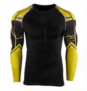 Ropa deportiva de alta calidad para hombres, ropa de gimnasio y MMA, protector de erupción de natación de alta calidad con sublimación - Product Image 3