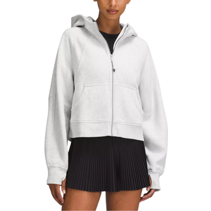 Women's Anti-Pilling Oversized Straight Shape Full-<b>Zipped</b> <b>Hooded</b> Breathable Knitted 300g Fabric Pockets All Winter Autumn Spring - Product Image 1