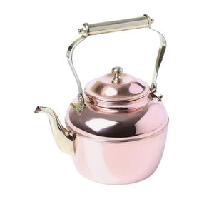 Hervidor decorativo de Metal de cobre hecho a mano de estilo clásico con acabado brillante, el mejor diseño, tetera para servir té y café - Product Image 5