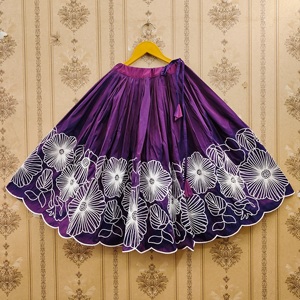 Shoryam Fashion Lehenga Choli ethnique entièrement cousu pour filles, longueur au sol |   Broderie violette de qualité supérieure, coupe classique toutes saisons, pour les occasions spéciales - Product Image 4