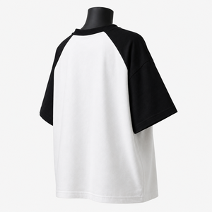 Camiseta de Algodón Oversize para Mujer, Manga Raglán, Cuello Redondo, Manga Corta, Estampada, Corte Holgado, para Todas las Temporadas - Product Image 4