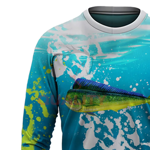 Camisa de pesca construida para paseos en bote, viajes en lagos y uso en la costa con paneles ventilados de tela que absorbe la humedad y protección solar UPF - Product Image 6