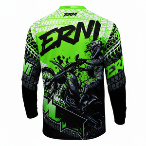 Camiseta Deportiva Erni Sports 2026, Sublimada, de Poliéster, para Ciclismo de Descenso, Manga Larga, para Hombre, MTB, Motocross, Ciclismo, Carreras - Product Image 4