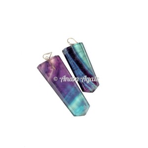 Colgantes de lápiz planos de cuarzo dorado de alta calidad Piedra preciosa de ágata tallada con estilo Feng Shui ¡Compre ahora! - Product Image 2