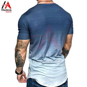 เสื้อยืดไล่ระดับสีทันสมัยของผู้ชายเสื้อ100% ผ้าฝ้ายแขนสั้นทรงหลวมระบายอากาศเป็นมิตรกับสิ่งแวดล้อม - Product Image 5