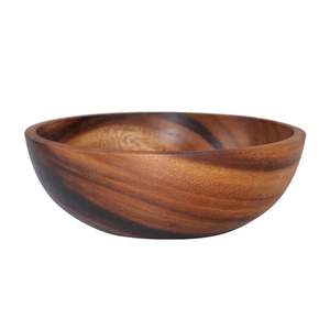 Bol en bambou d'acacia vente en gros de salade en bois d'acacia bol à salade en bambou naturel antique accessoires de cuisine hôtels restaurants - Product Image 2