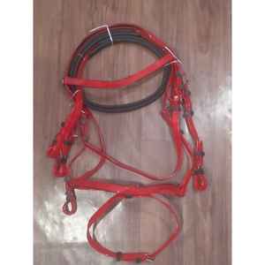 Meilleure bride sans embout de cheval en PVC avec casque rembourré doux | Accessoire équestre occidental confortable, durable et le plus vendu - Product Image 1