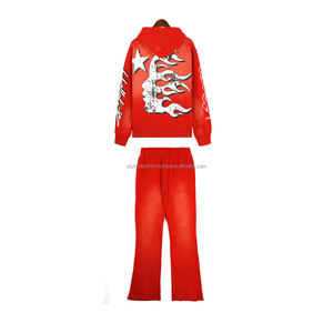 Diseño de impresión personalizada Sport Jogging Chándal para hombre Top Men Sweat Pants Bottoms Jacket Hoodie Suit - Product Image 2