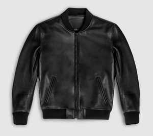 Chaqueta de motorista de invierno de cuero genuino OEM personalizada con logotipo frontal para hombres | Etiqueta privada | Pedidos al por mayor | Envío mundial - Product Image 1