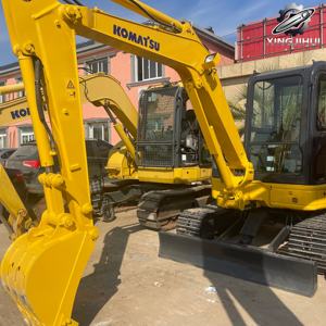 Excavadora de cadenas Komatsu 55 usada, de segunda mano, marca original japonesa, 3 toneladas, mini excavadora pequeña, excavadora sobre orugas - Product Image 1