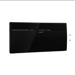 Termoconvettore 2000W da Parete con Telecomando e Controllo Tramite App, Pannello Sottile, Timer 7 Giorni, IP24, 20m, 5.3kg, Nero, Classe Energetica A - Product Image 1