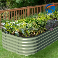 Lit de jardin surélevé en métal écologique nouveau design jardinière extérieur jardin arrière-cour lits de culture pour légumes fleurs