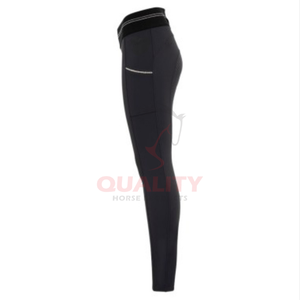 Pantalones de equitación ajustados y transpirables para mujer, ropa ecuestre ligera, cómoda y duradera, breeches con asiento completo para entrenamiento. - Product Image 3