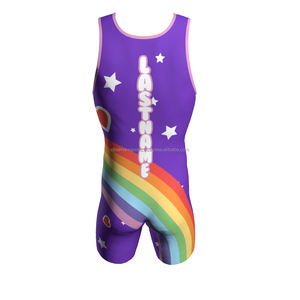 Logotipo personalizado al por mayor gimnasio entrenamiento lucha camisetas para hombre levantamiento de pesas hombres camiseta traje de lucha libre - Product Image 2