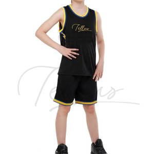 Ensemble de basketball pour enfants, uniformes, kits, design respirant, maillot de basketball universitaire, tenues de sport pour l'entraînement d'équipe - Product Image 3