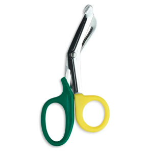 Ciseaux à poignée en plastique vert jaune avec source d'alimentation manuelle en acier inoxydable pour base d'instrument chirurgical de pansement d'infirmières - Product Image 4