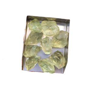 2 piedras preciosas de amatista verde natural sin pulir 22-30 MM venta cruda suelta 2 piezas - Product Image 4