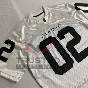 Camiseta de Malla de Fútbol Americano 100% Poliéster, Manga Corta, Transpirable, Personalizable, MOQ Bajo, Venta al Por Mayor - Product Image 5