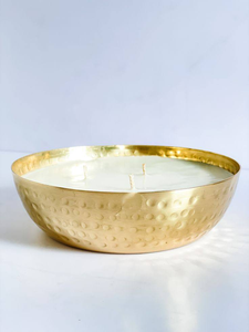 Latest Style Polished Brass Round Candle <b>Bowl</b> High Selling Home Decorative <b>Metal</b> for Dining Table - Product Image 3