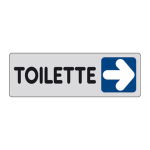 Etichetta Adesiva 150x50 Toilette (sx) - Product Image 3