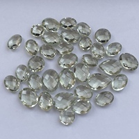 10mm 20mm naturel vert améthyste pierre poire ovale damier coupe Briolette pierre précieuse en vrac pour la fabrication de bijoux Semi précieux AAA