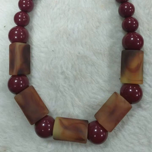 Craft Exim Handmade Resin Beads Necklace Premium Fashion Jewelry Women Stylish Party Wear Gift Purpose Export Quality Four - Product Image 1