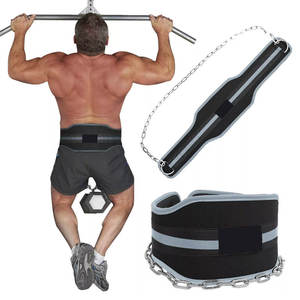 Cinturón de Compresión Ajustable Personalizado de Nailon para Ejercicios con Cadena de Acero, Cinturón de Levantamiento de Pesas, Accesorios de Gimnasio - Product Image 4