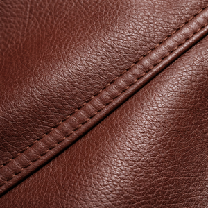 Chaqueta de Cuero Genuino, Corte Ajustado, para Primavera y Otoño, Chaqueta de Cuero de Moda, Chaqueta de Cuero Clásica para Hombre - Product Image 6