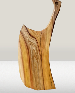 Planche à découper en teck durable artisanale avec impression émaillée pour fruits Préparation gastronomique Écologique Passe au lave-vaisselle - Product Image 5