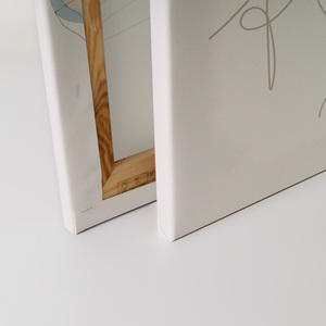 Made In Germany - Home Decor Canvas <b>Picture</b> Hot Air Balloon With Clouds Blue Beige - Art Beige Blue - Mural Stretcher <b>Frame</b> - Product Image 4