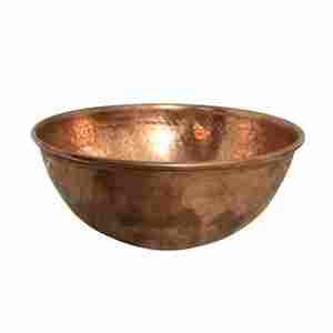 Vente chaude bol en cuivre de haute qualité poli pour batteur sur socle pour la cuisson artisanat camping par exportateur indien - Product Image 1
