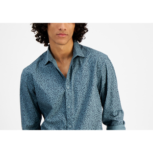 Camicia da Uomo INC International Concepts in Popeline con Stampa Floreale, 100% Cotone, Vestibilità Regolare, Taglie dalla XS alla 6XL, Traspirante - Product Image 2