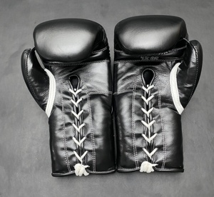 Gants de boxe de qualité supérieure en cuir de vache véritable, marque privée, fabrication OEM - Product Image 5